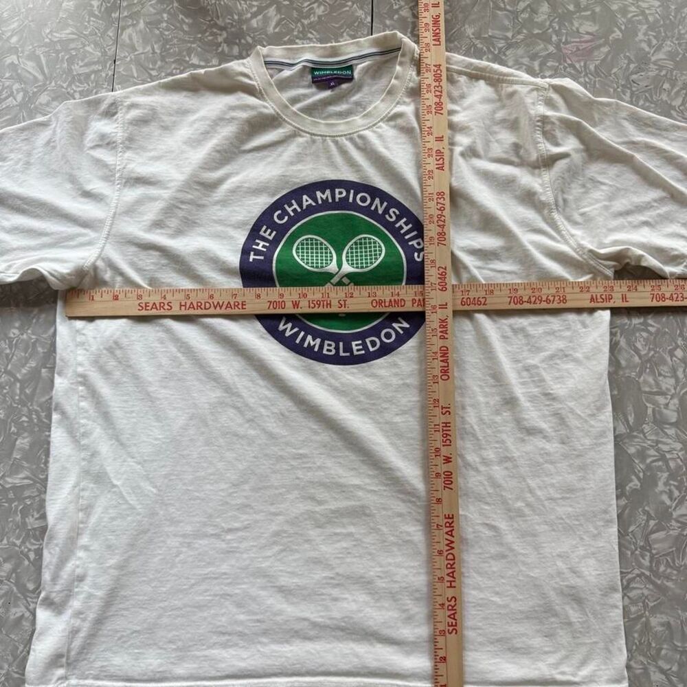 Wimbledon Men's White T-shirt - Picture 5 of 7